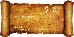 Tenk Beatrix névjegykártya